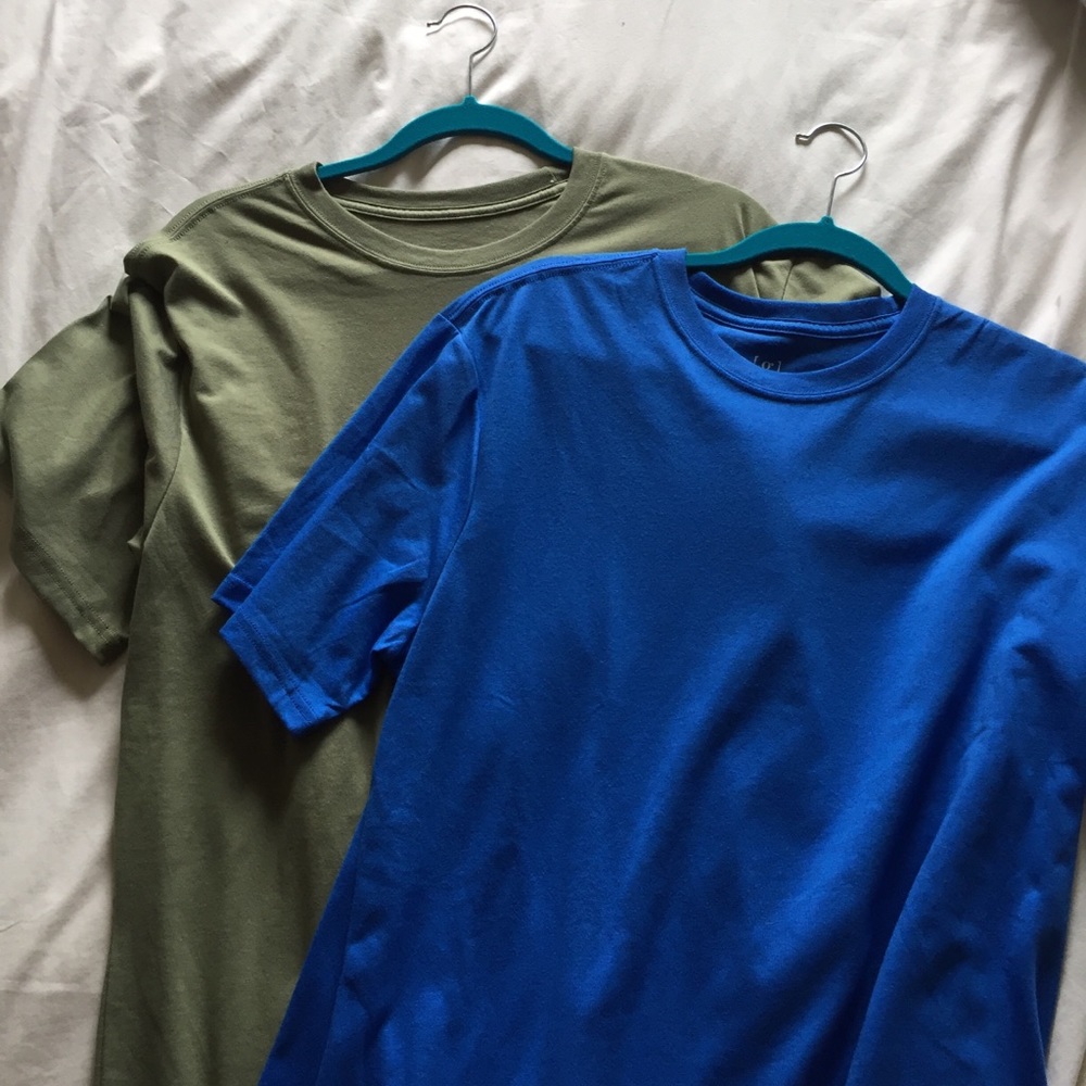 Set of two unisex cotton shirts